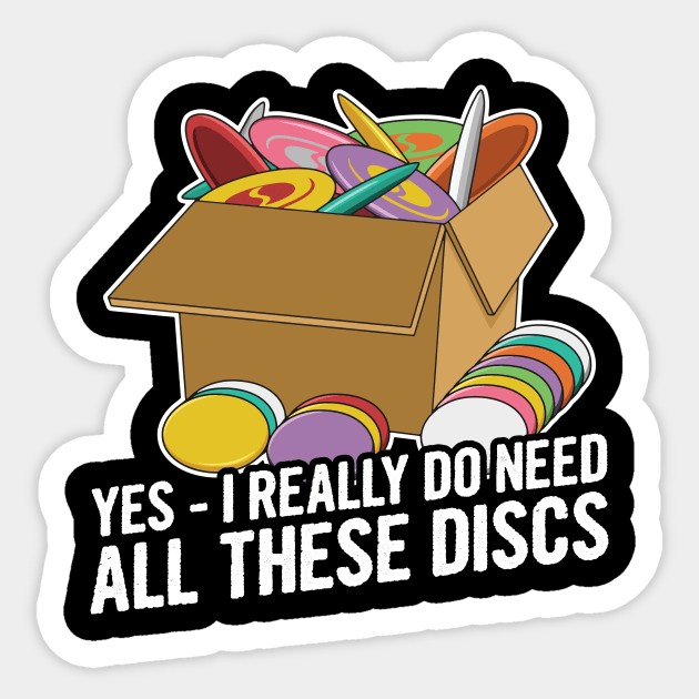 Disc Golf Quote for a Disc Golf Player Sticker by ErdnussbutterToast